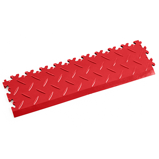 Red Diamond Plate Ramp For Your Workshop