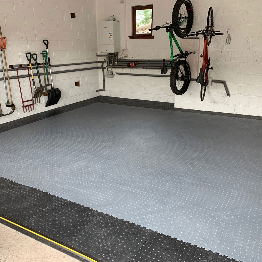 industrail tiles used in garages