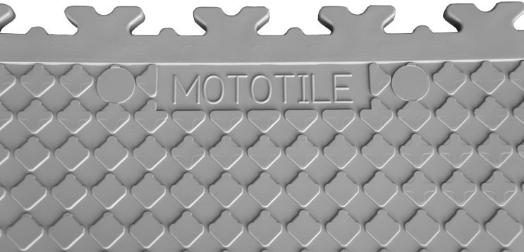 Mototile Logo On The MotoLock Interlocking Tiles