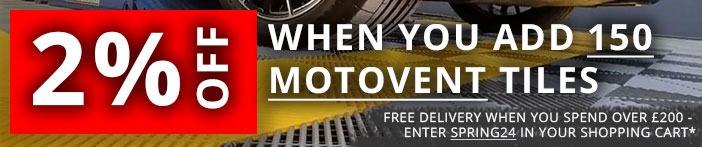 Add over 150 MotoVent tiles to your basket to get 2% off your order and dont forget to add SUMMER23 for free delivery