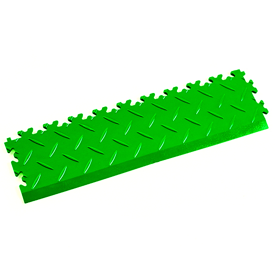 Motolock Light Green Diamond Plate Interlocking Tile
